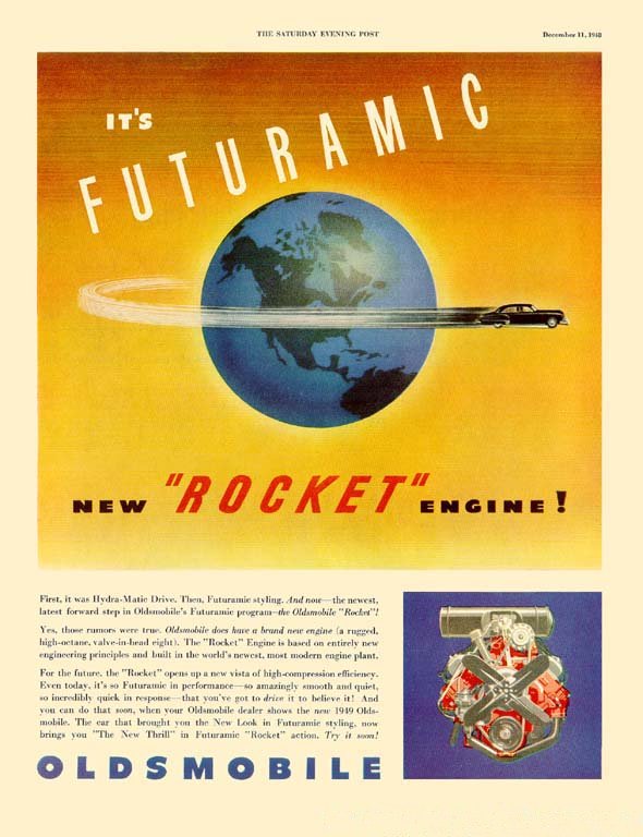 1949 Oldsmobile Auto Advertising